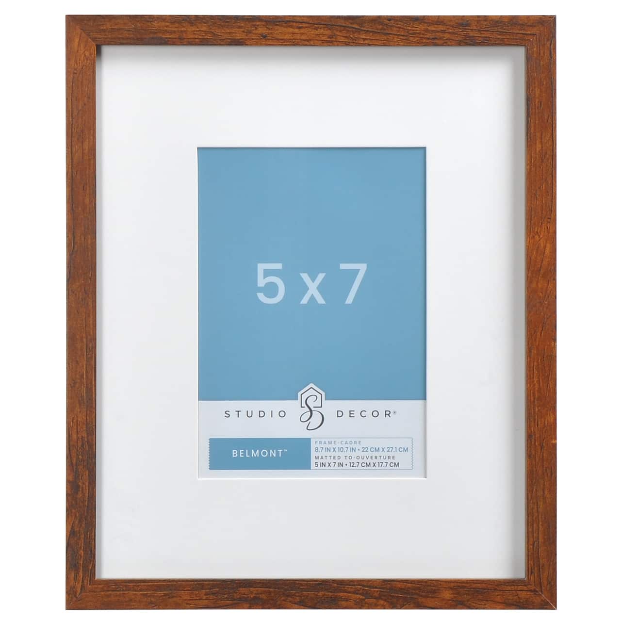 Narrow Belmont Frame with Mat by Studio Décor®